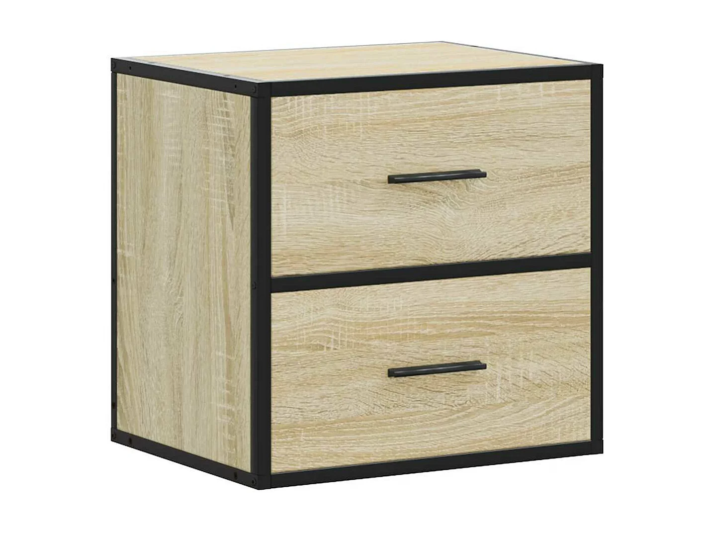 Nachtkastjes 2 st wandgemonteerd 40x31x39,5cm sonoma eikenkleur