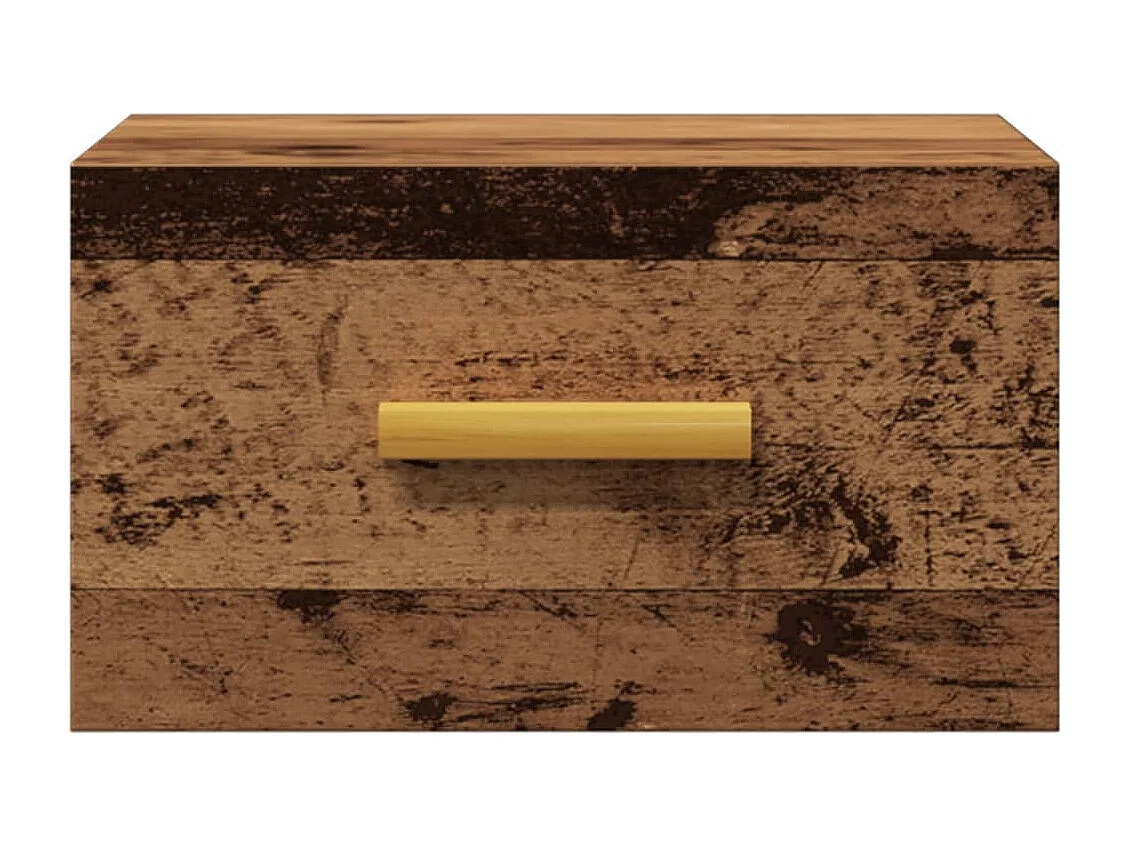 Wand-Nachttische 2 Stk. Altholz-Optik 35x35x20 cm