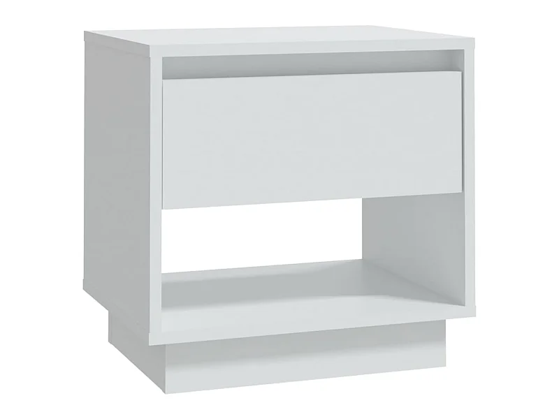 Table de chevet Blanc 45x34x44 cm bois d'ingénierie