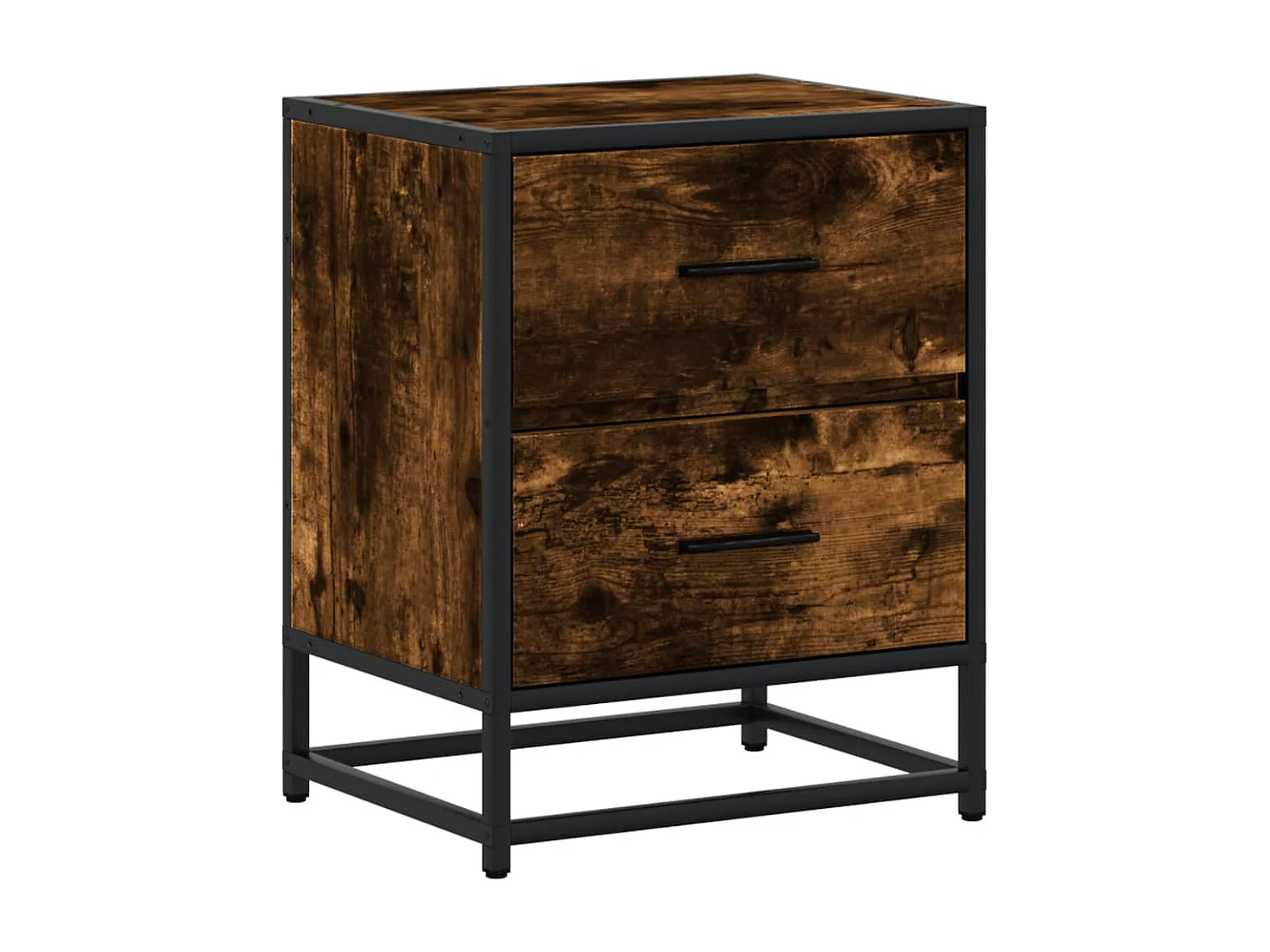 Tables de chevet 2 pcs chêne fumé 40x31x50 cm bois ingénierie