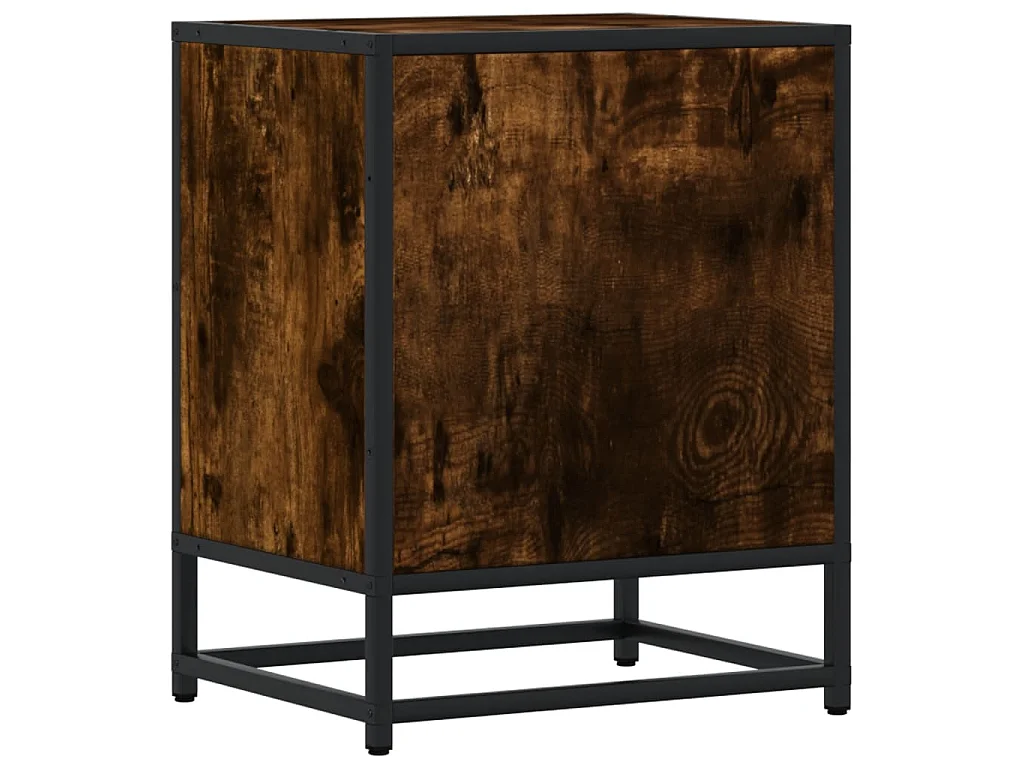 Nachtkastjes 2 st 40x31x50 cm bewerkt hout gerookt eikenkleurig