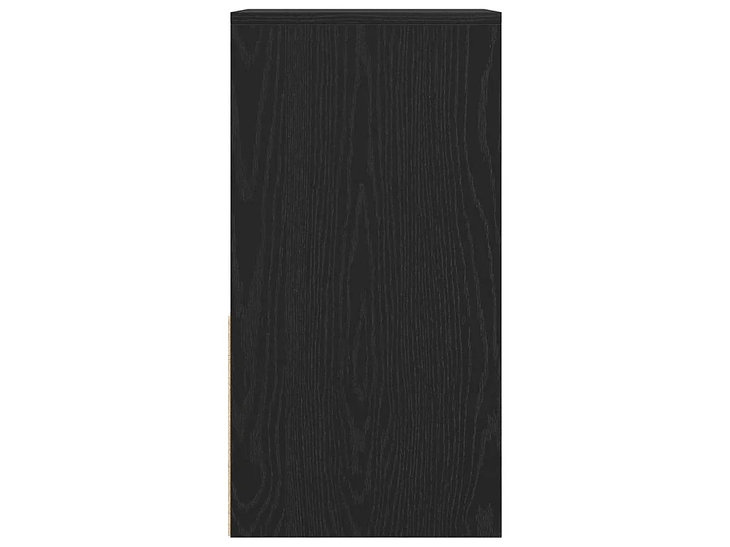Comodini con Cassetto 2 pz Rovere Neri 35x34x66,5 cm