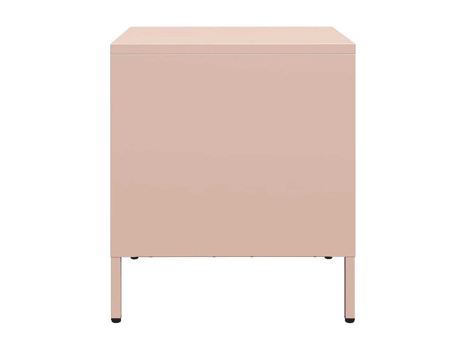 Tables de chevet 2 pcs rose 35x39x43,5 cm acier