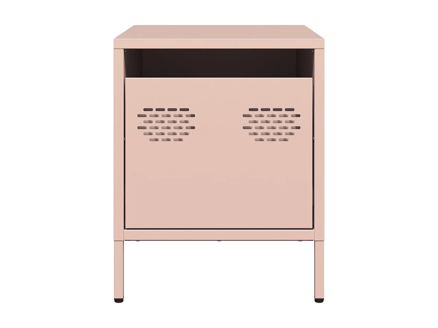 Nachttische 2 Stk. Rosa 35x39x43,5 cm Stahl