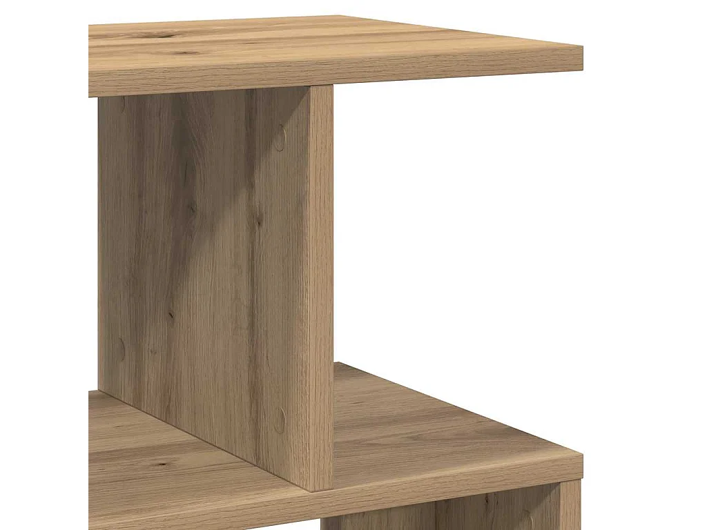 Nachttische 2 Stk. Artisan-Eiche 50x30x51,5 cm Holzwerkstoff