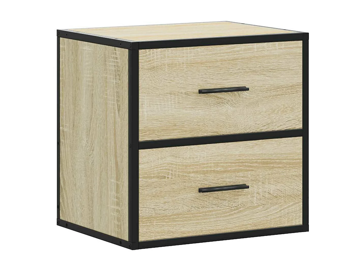 Table de chevet murale chêne sonoma 40x31x39,5 cm