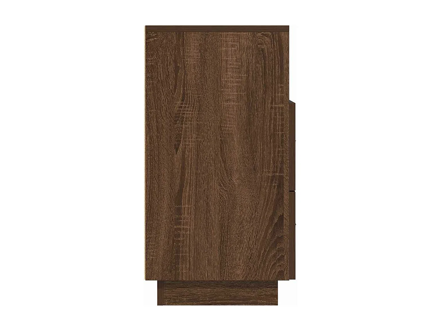 Nachtkastje met 2 lades 36x36x68 cm bruin eikenkleur