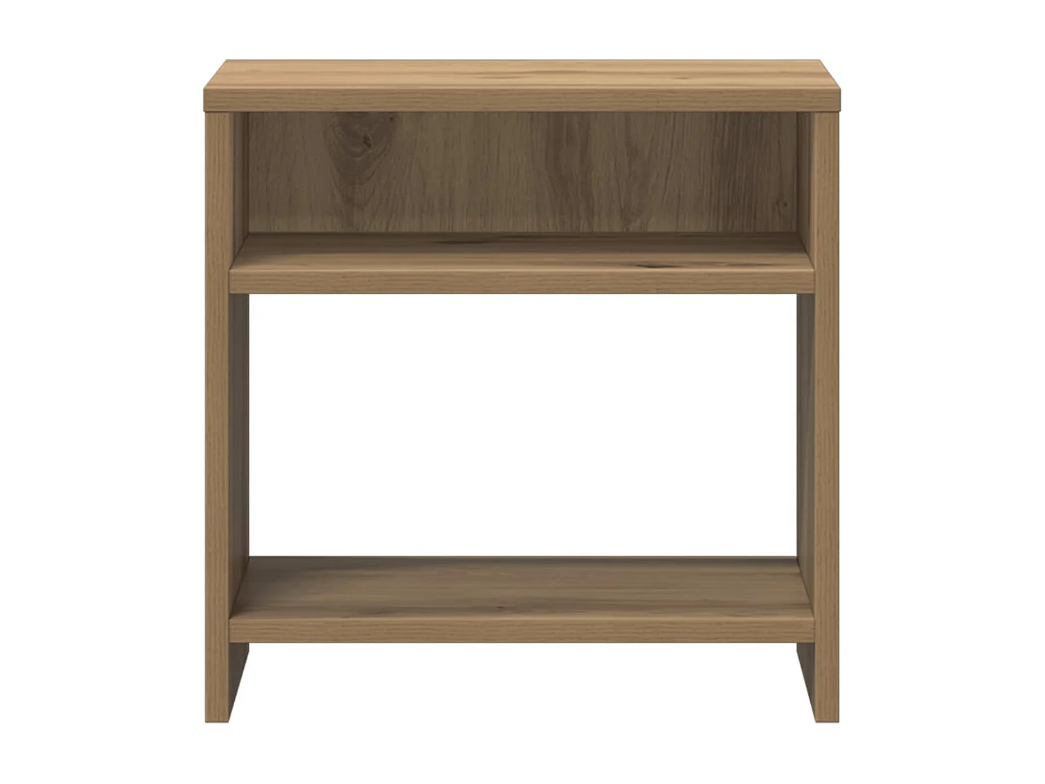 Table de chevet chêne artisanal 40x30x40 cm bois d'ingénierie