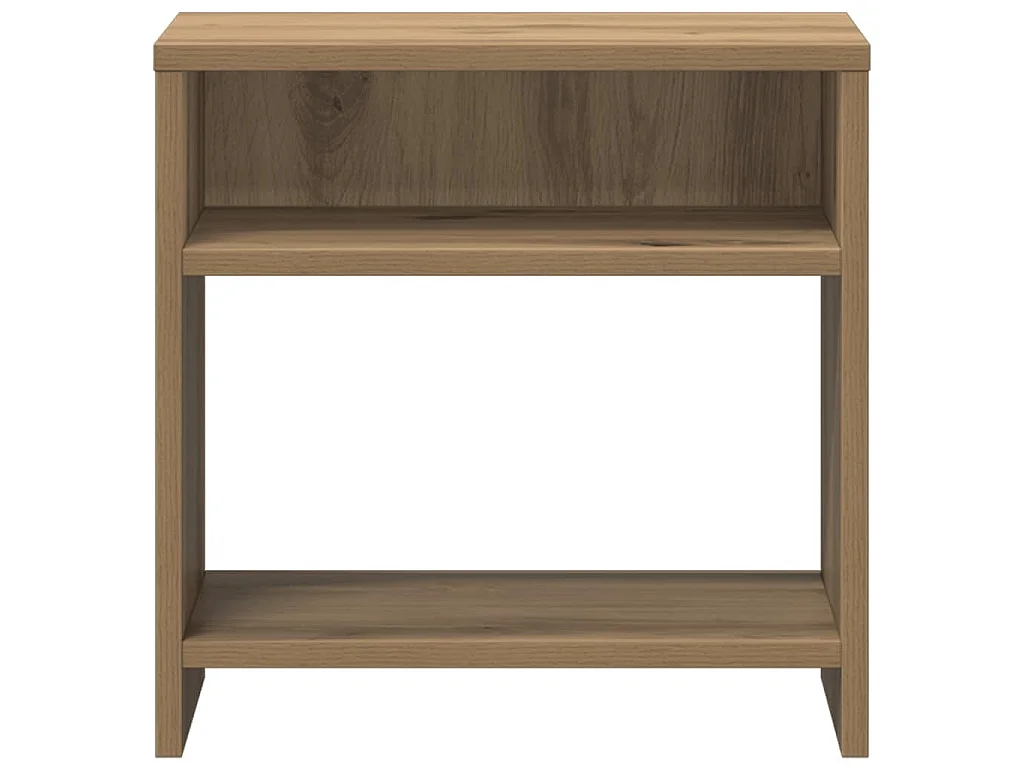 Table de chevet chêne artisanal 40x30x40 cm bois d'ingénierie