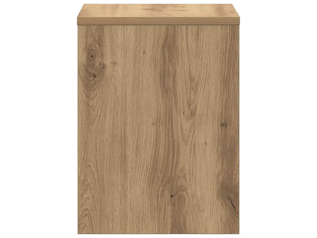 Table de chevet chêne artisanal 40x30x40 cm bois d'ingénierie