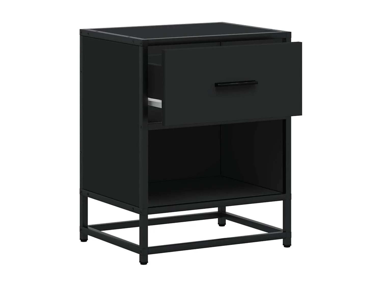 Tables de chevet 2 pcs noir 40x31x50 cm bois d'ingénierie