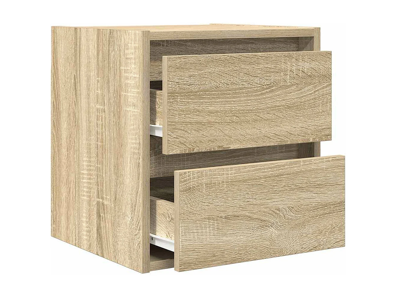 Table de chevet murale chêne sonoma 38x34x40 cm