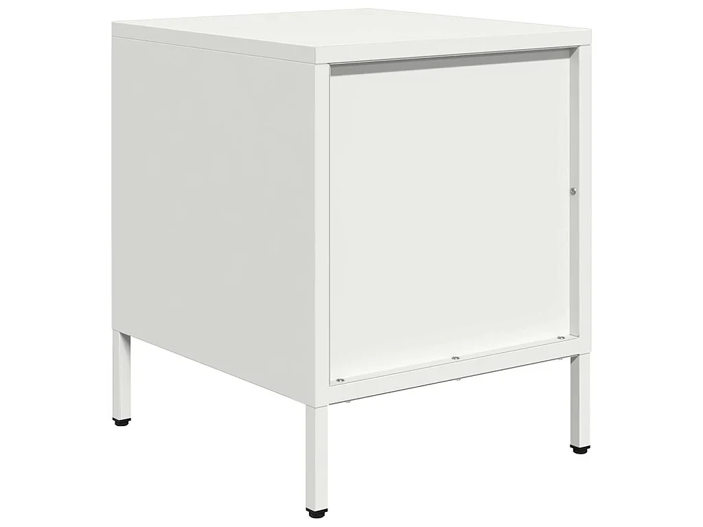 Nachtkastjes 2 st 35x39x43,5 cm staal wit