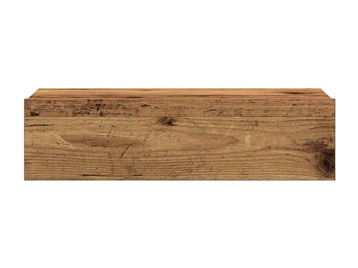 Table de chevet vieux bois 60x35 cm bois d'ingénierie