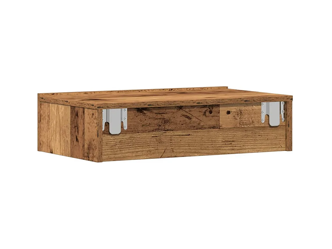 Nachtkastje 60x35 cm spaanplaat oud hout