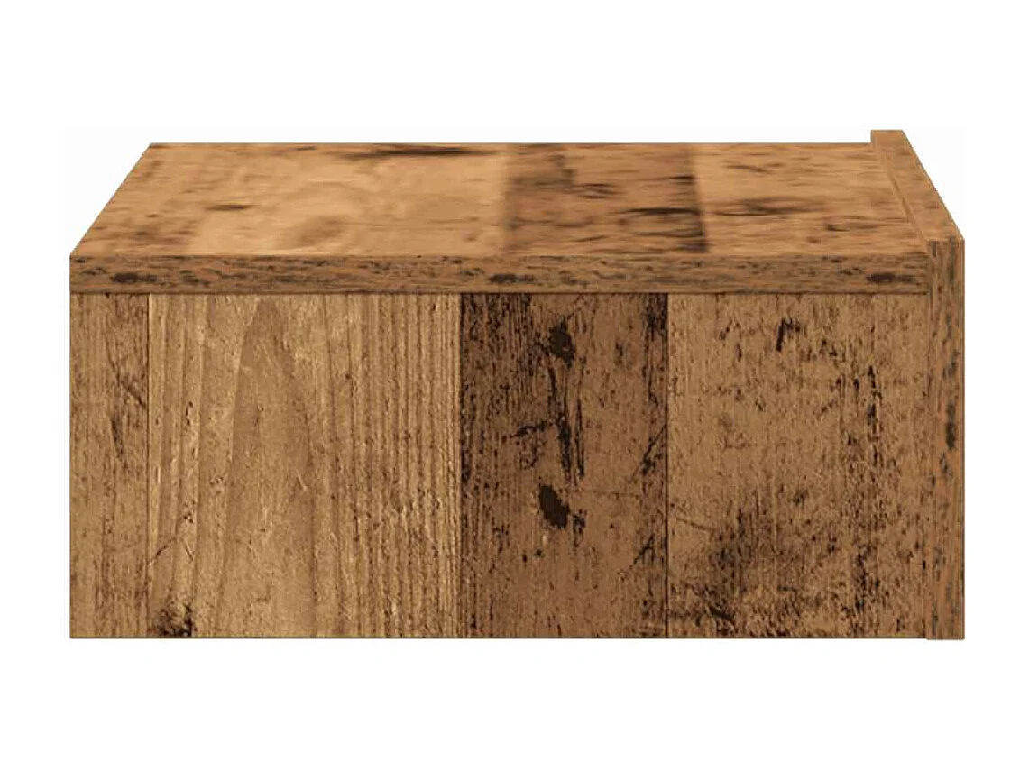 Table de chevet vieux bois 60x35 cm bois d'ingénierie