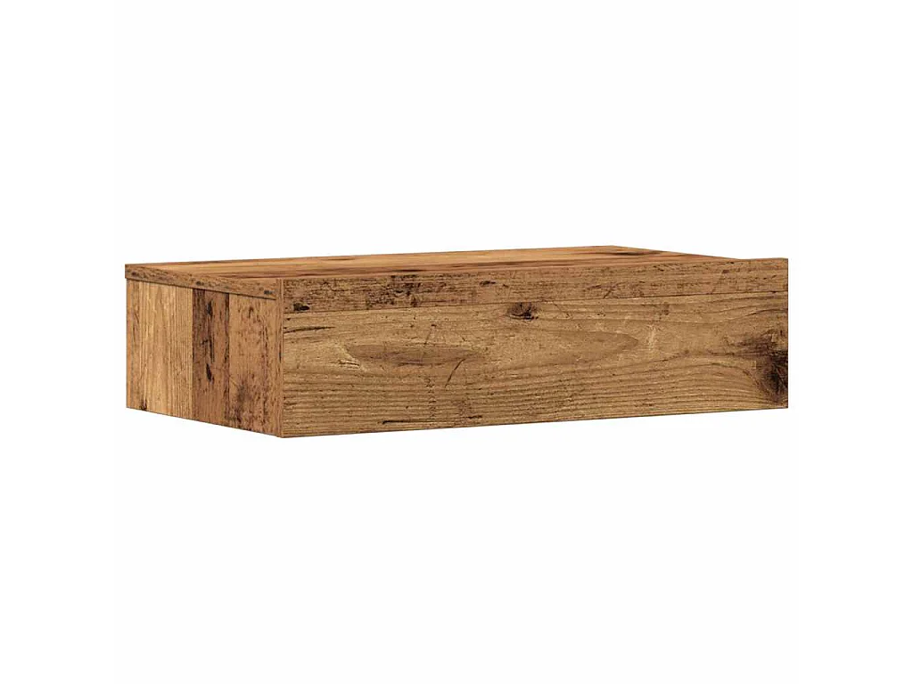 Mesa de cabeceira madeira velha 60x35 cm madeira engenharia