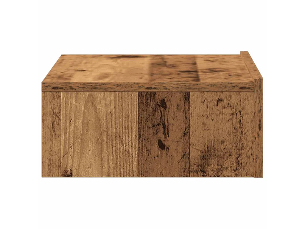 Mesa de cabeceira madeira velha 60x35 cm madeira engenharia