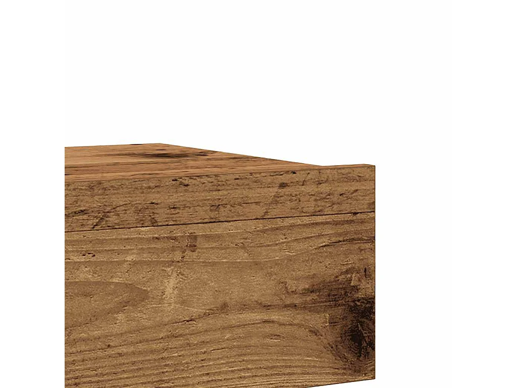 Table de chevet vieux bois 60x35 cm bois d'ingénierie