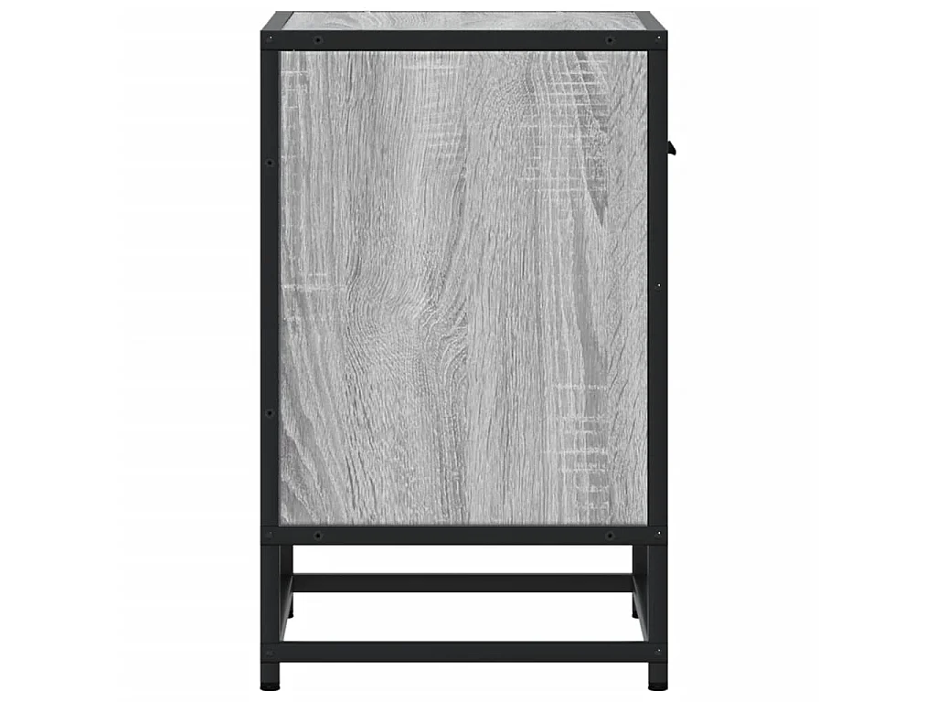 Nachttische 2 Stk. Grau Sonoma 40x31x50 cm Holzwerkstoff
