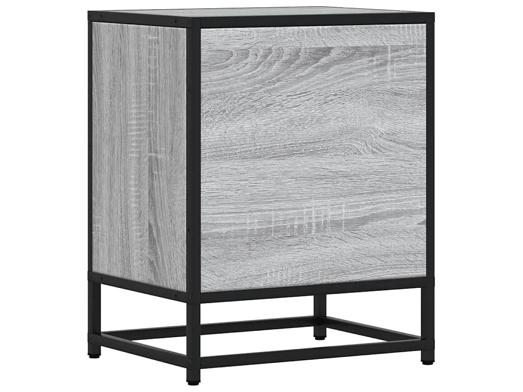 Nachttische 2 Stk. Grau Sonoma 40x31x50 cm Holzwerkstoff