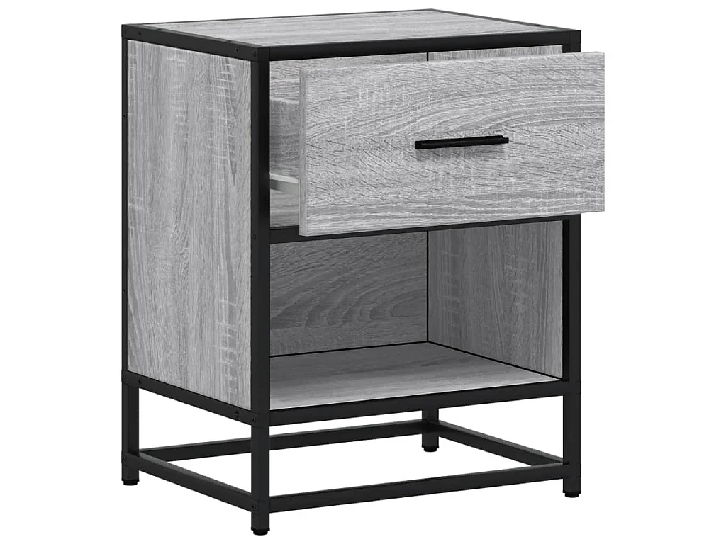 Nachttische 2 Stk. Grau Sonoma 40x31x50 cm Holzwerkstoff