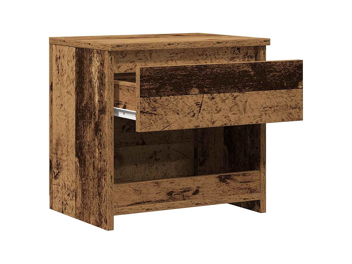 Tables de chevet 2 pcs vieux bois 40x30x39 cm bois ingénierie
