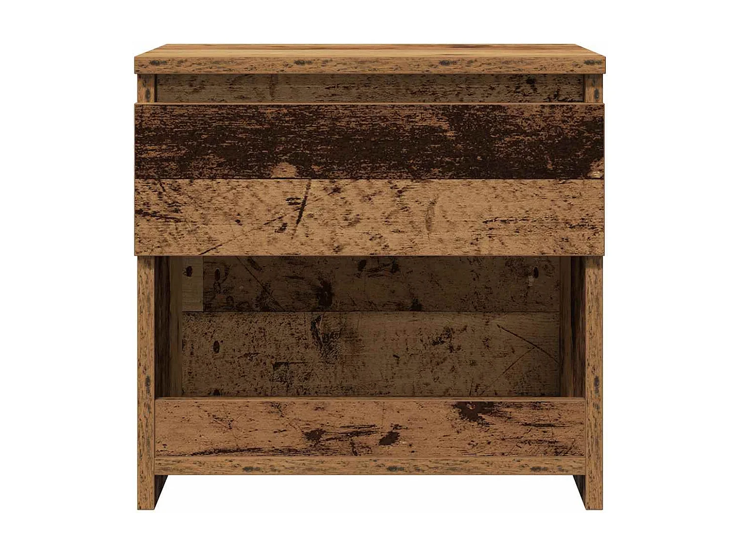 Nachttische 2 Stück Altholz 40x30x39 cm Holzwerkstoff