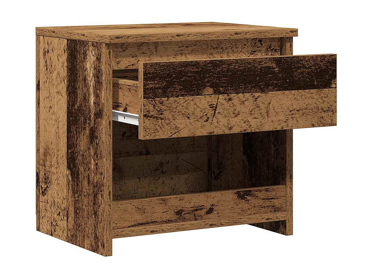 Nachttische 2 Stück Altholz 40x30x39 cm Holzwerkstoff