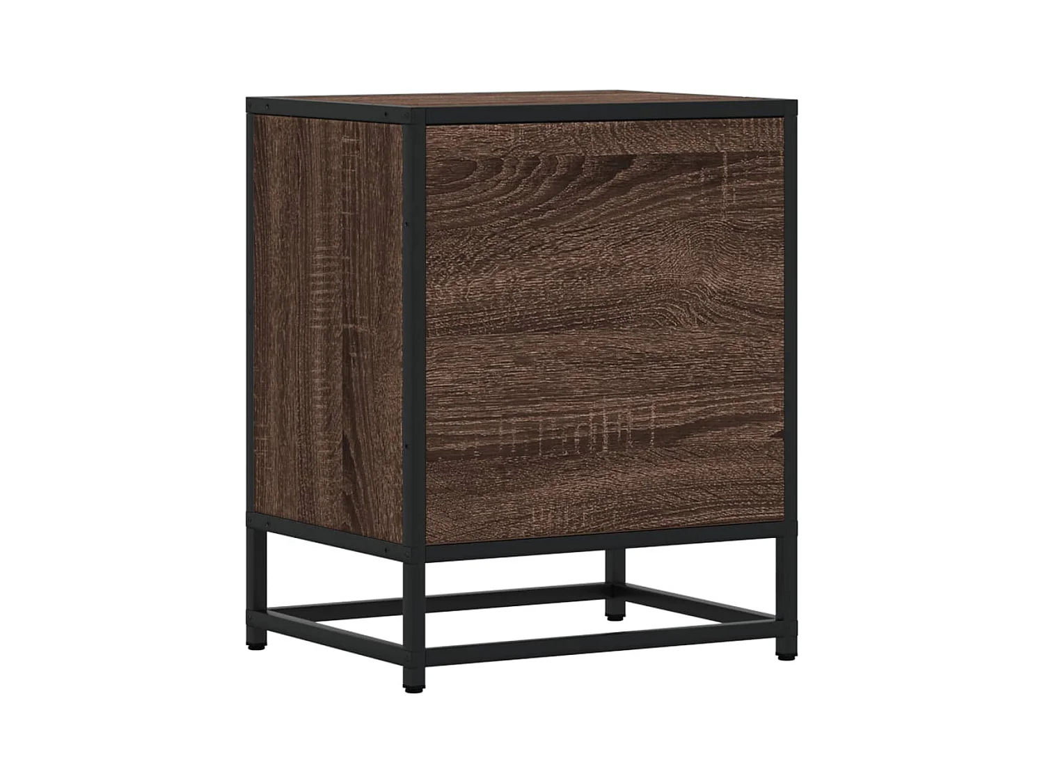 Table de chevet chêne marron 40x31x50 cm bois d'ingénierie