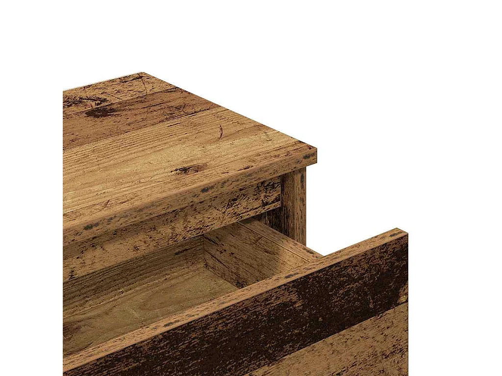 Table de chevet vieux bois 40x30x39 cm bois d'ingénierie