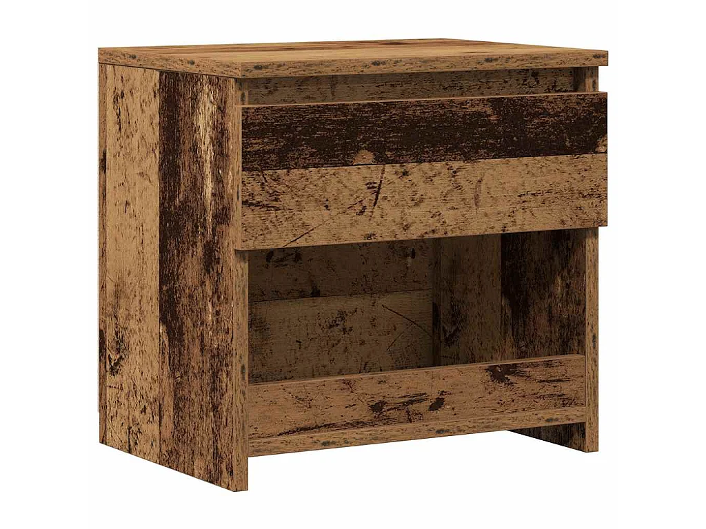 Table de chevet vieux bois 40x30x39 cm bois d'ingénierie