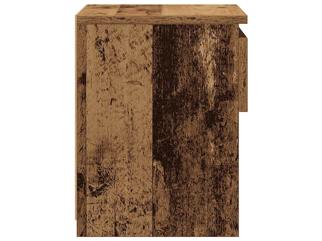 Table de chevet vieux bois 40x30x39 cm bois d'ingénierie
