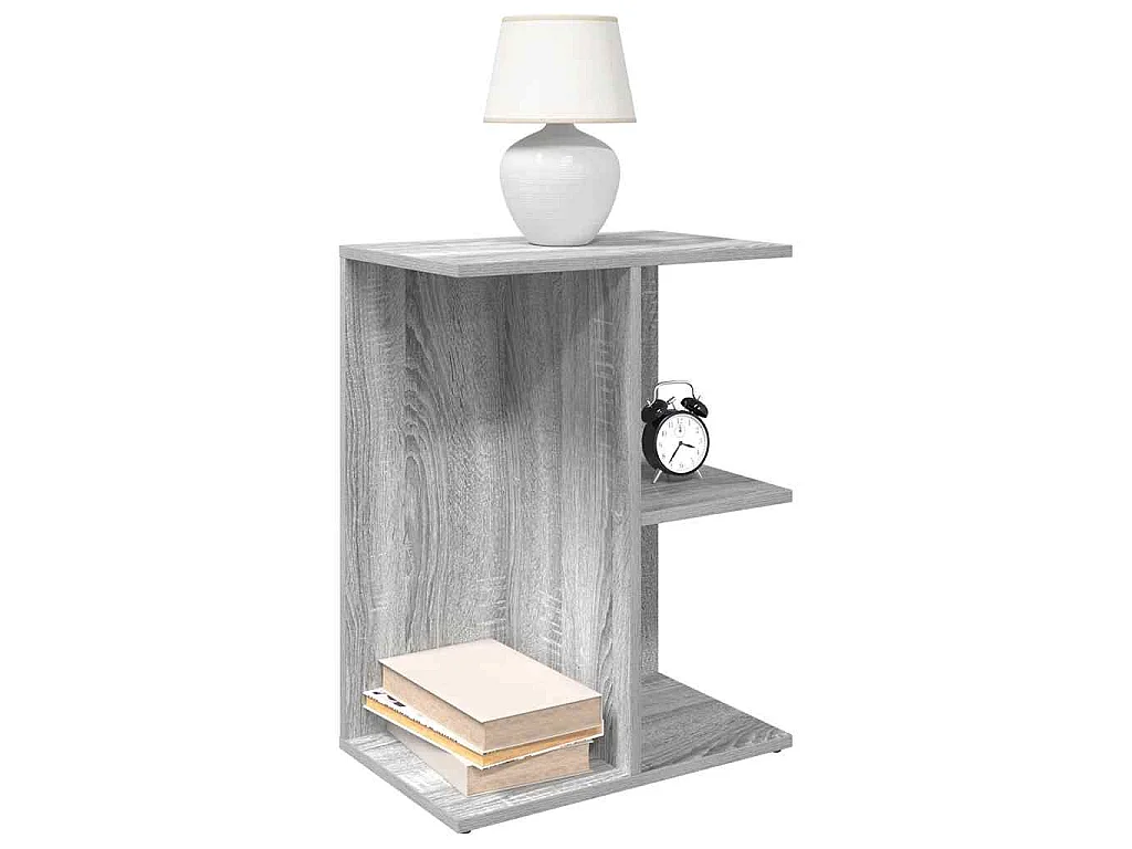 Nachttische 2 Stk. Grau Sonoma 46,5x29x61 cm Holzwerkstoff