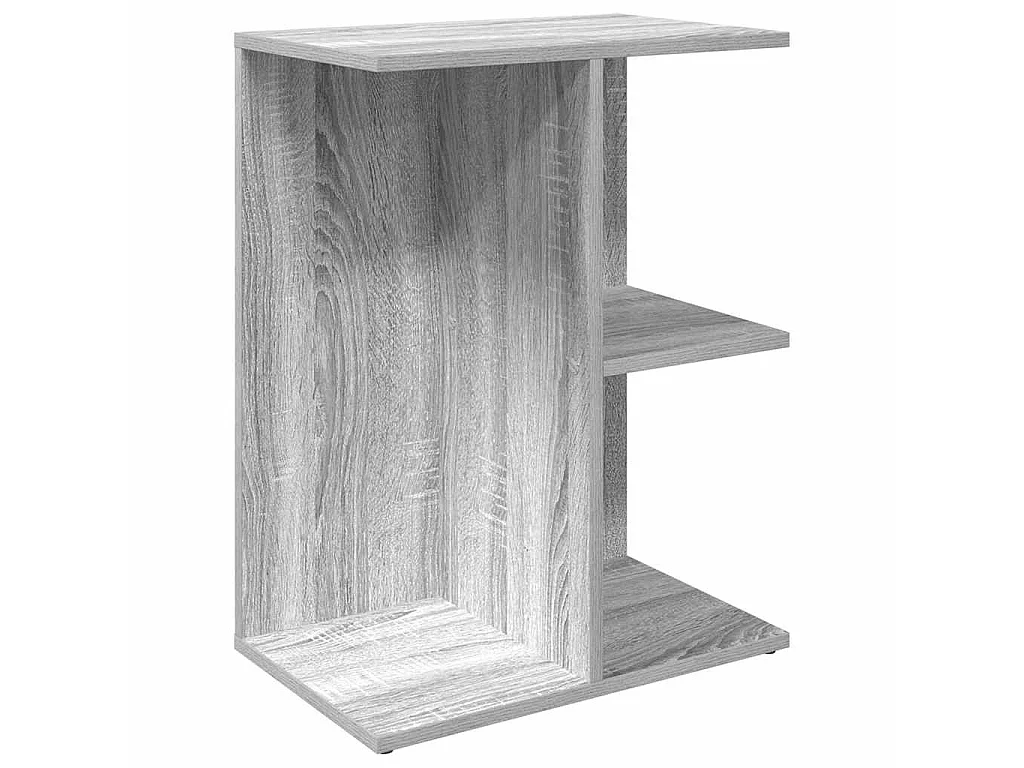 Nachtkastjes 2 st 46,5x29x61 cm bewerkt hout grijs sonoma eiken