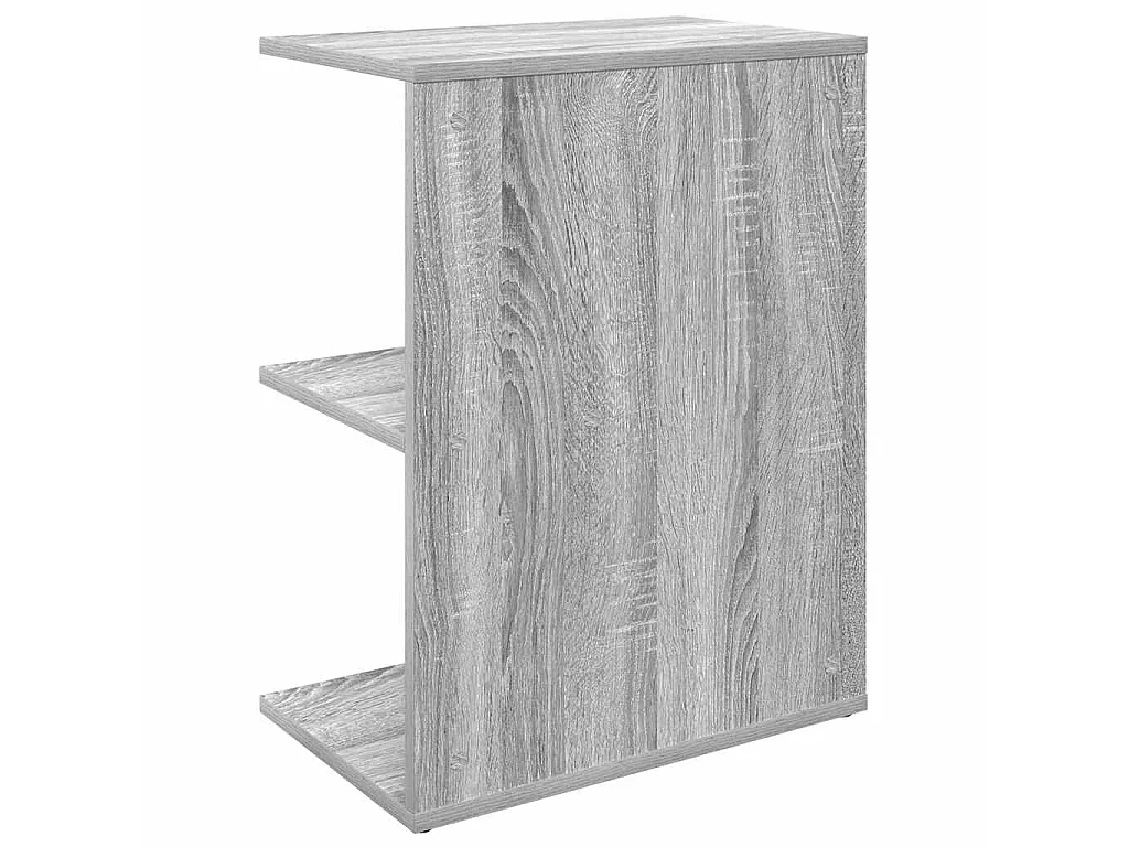 Nachtkastjes 2 st 46,5x29x61 cm bewerkt hout grijs sonoma eiken