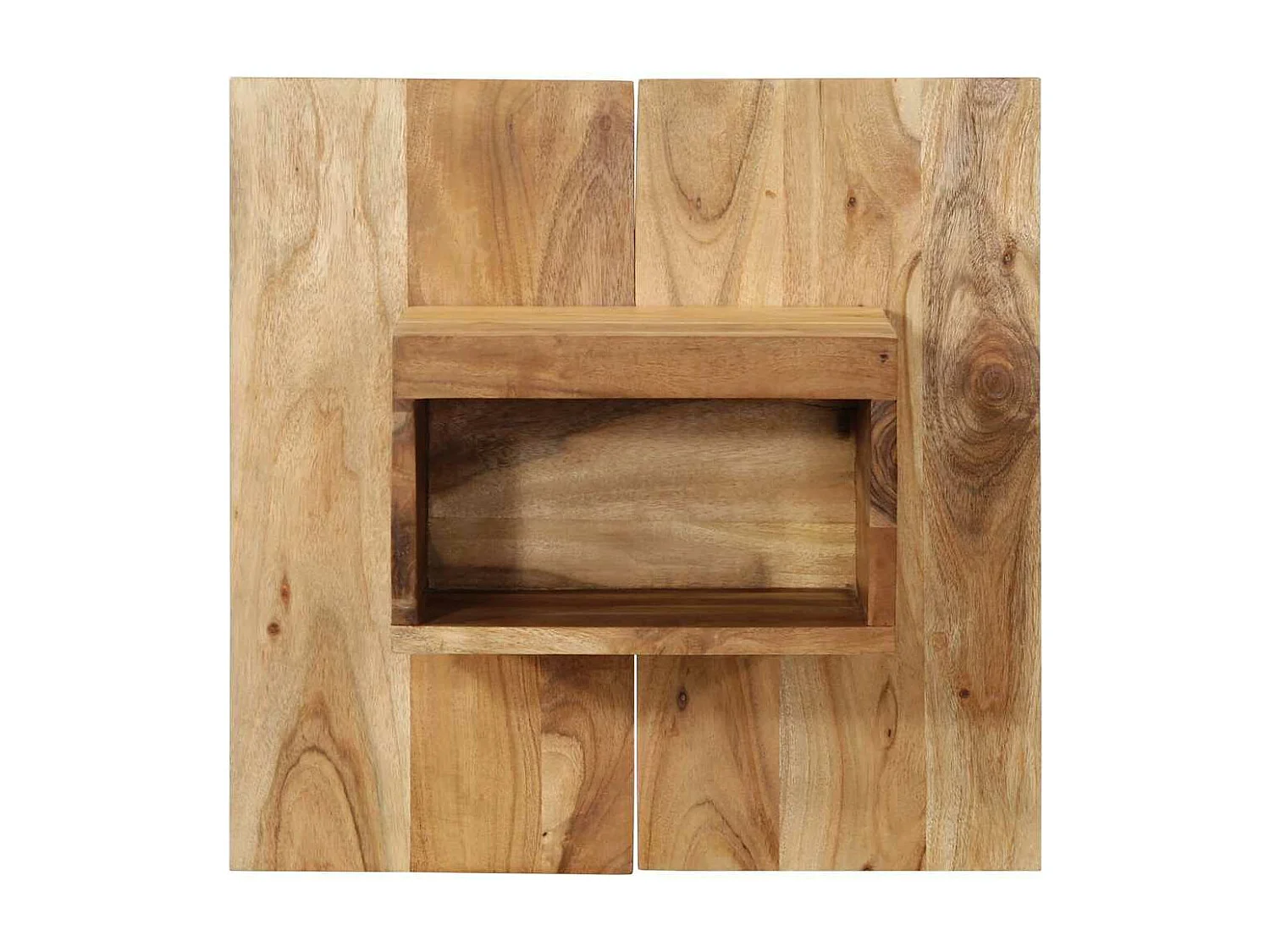 Table de chevet 50x27x50 cm bois d'acacia solide