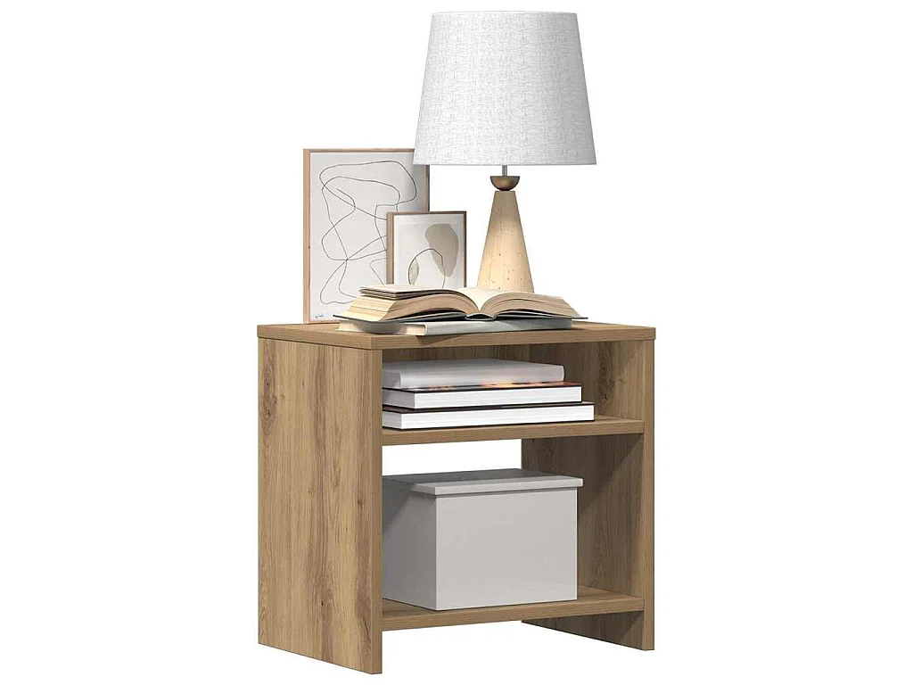 Nachttische 2 Stk. Artisan-Eiche 40x30x40 cm Holzwerkstoff