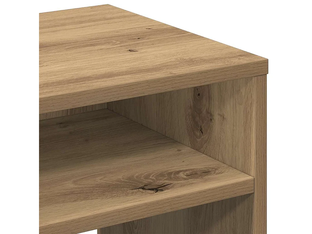 Nachttische 2 Stk. Artisan-Eiche 40x30x40 cm Holzwerkstoff