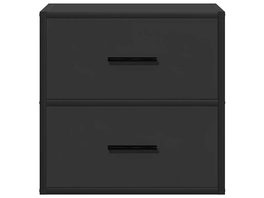 Tables de chevet murales 2 pcs noir 40x31x39,5 cm