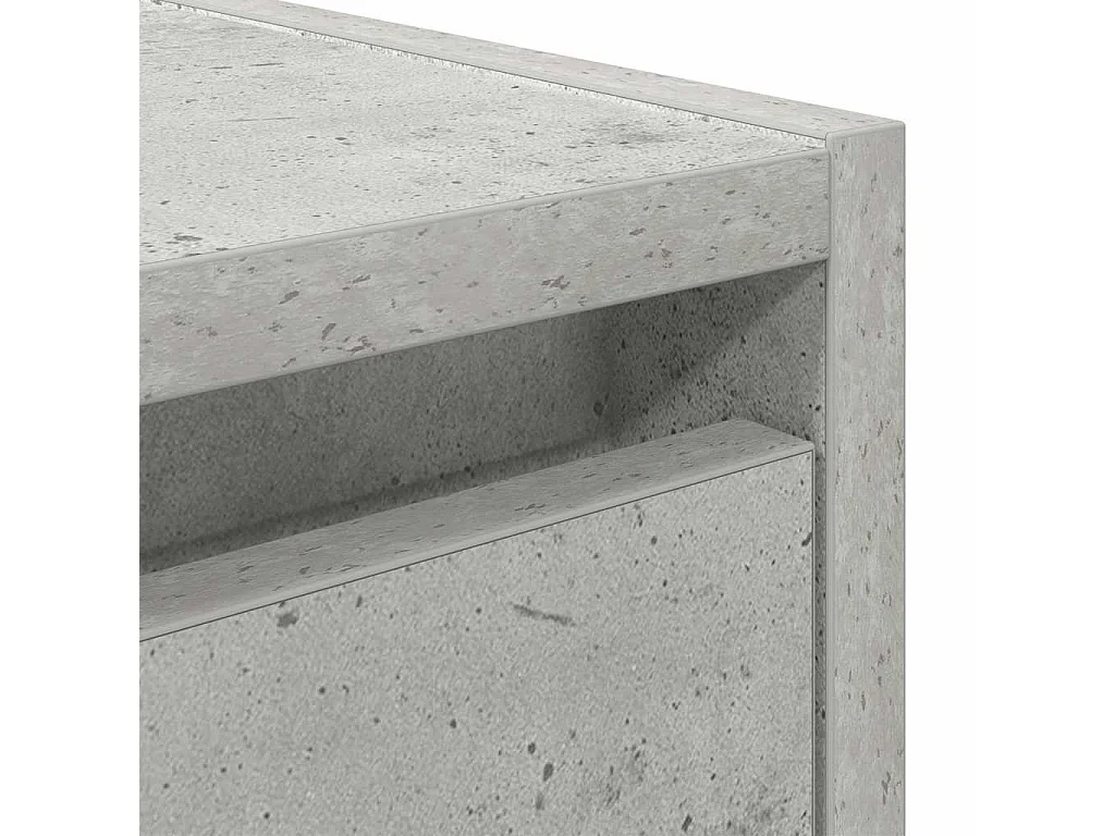 Table de chevet murale gris béton 38x34x40 cm