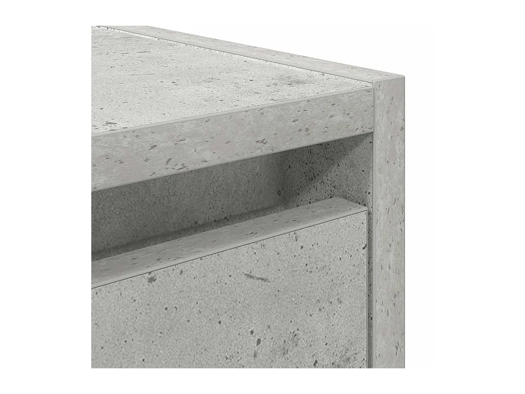Nachtkastje wandgemonteerd 38x34x40 cm betongrijs