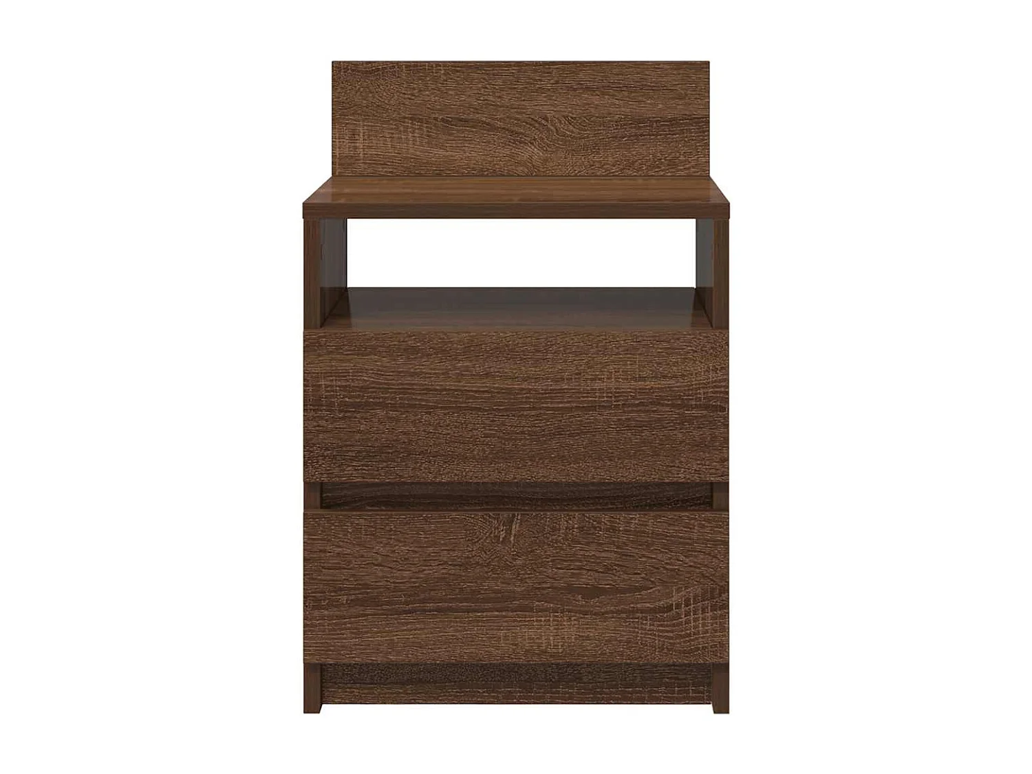 Tables de chevet 2 pcs avec 2 tiroirs chêne marron 40x33x60 cm