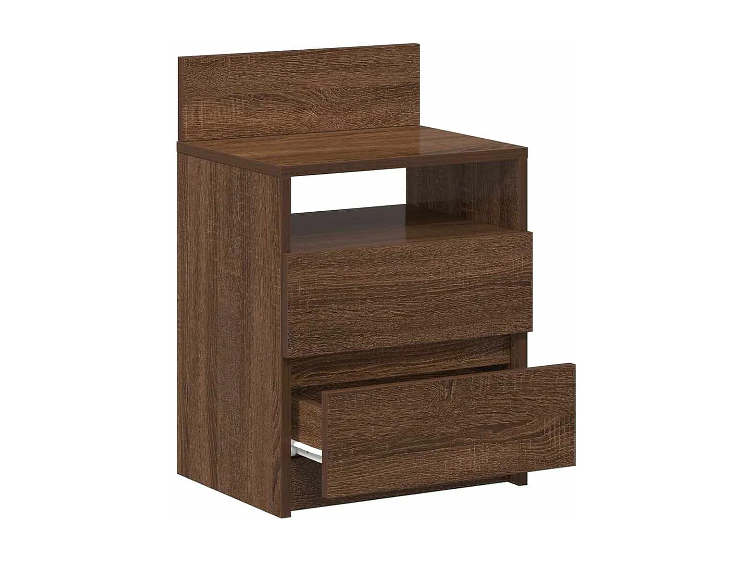 Tables de chevet 2 pcs avec 2 tiroirs chêne marron 40x33x60 cm
