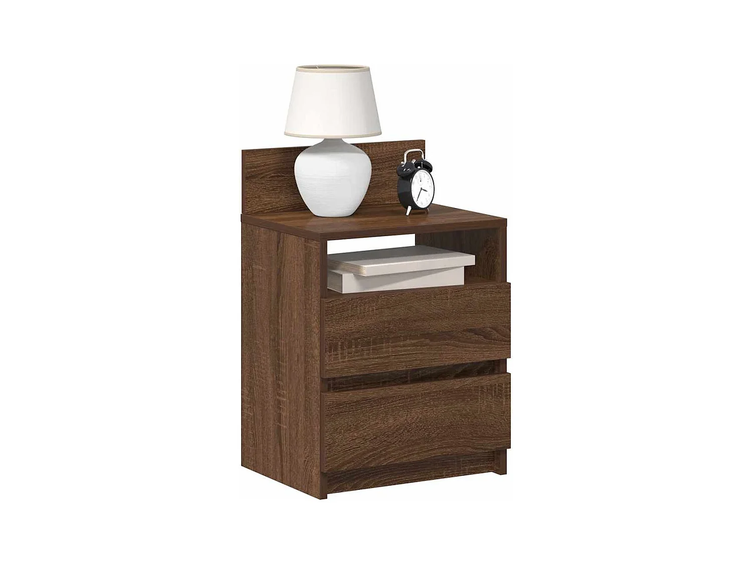 Tables de chevet 2 pcs avec 2 tiroirs chêne marron 40x33x60 cm