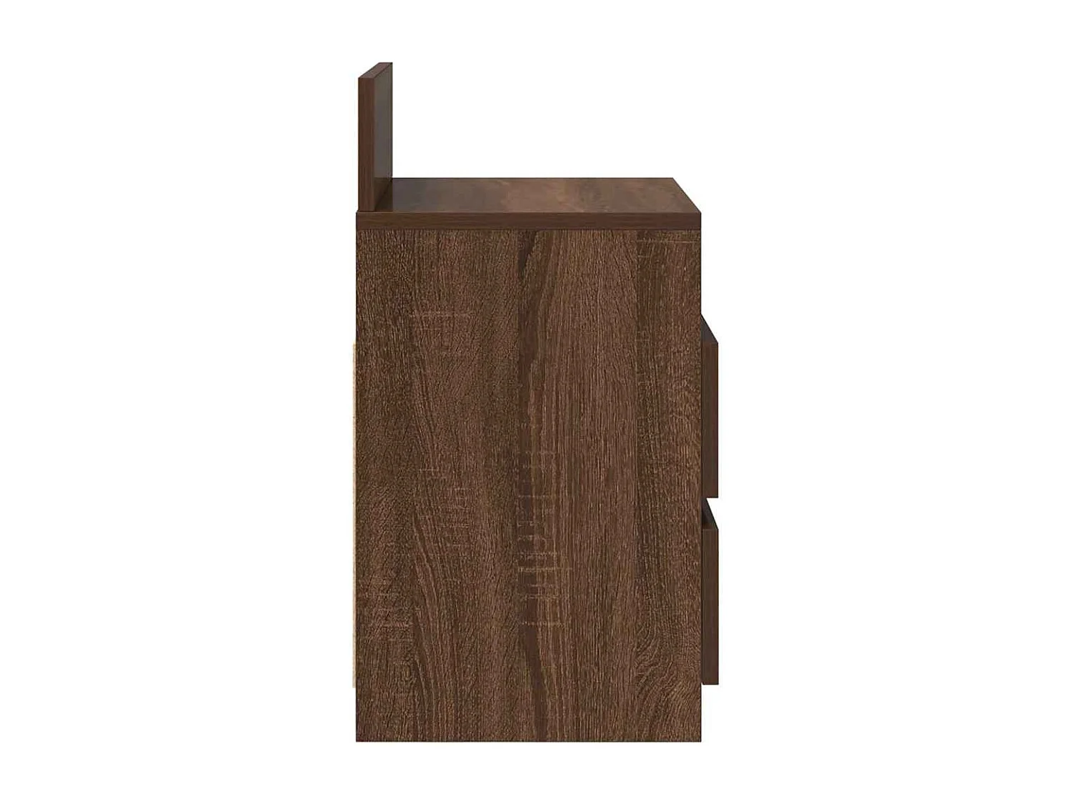 Mesas cabeceira 2pcs c/ 2gavetas 40x33x60cm carvalho castanho