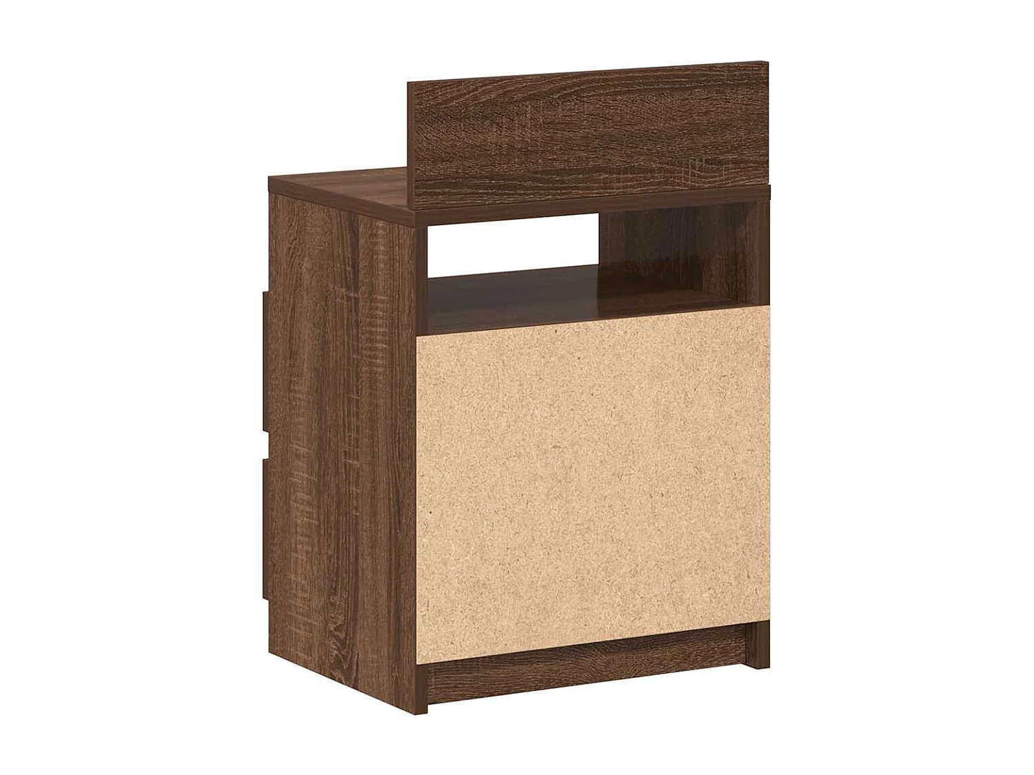 Mesas cabeceira 2pcs c/ 2gavetas 40x33x60cm carvalho castanho