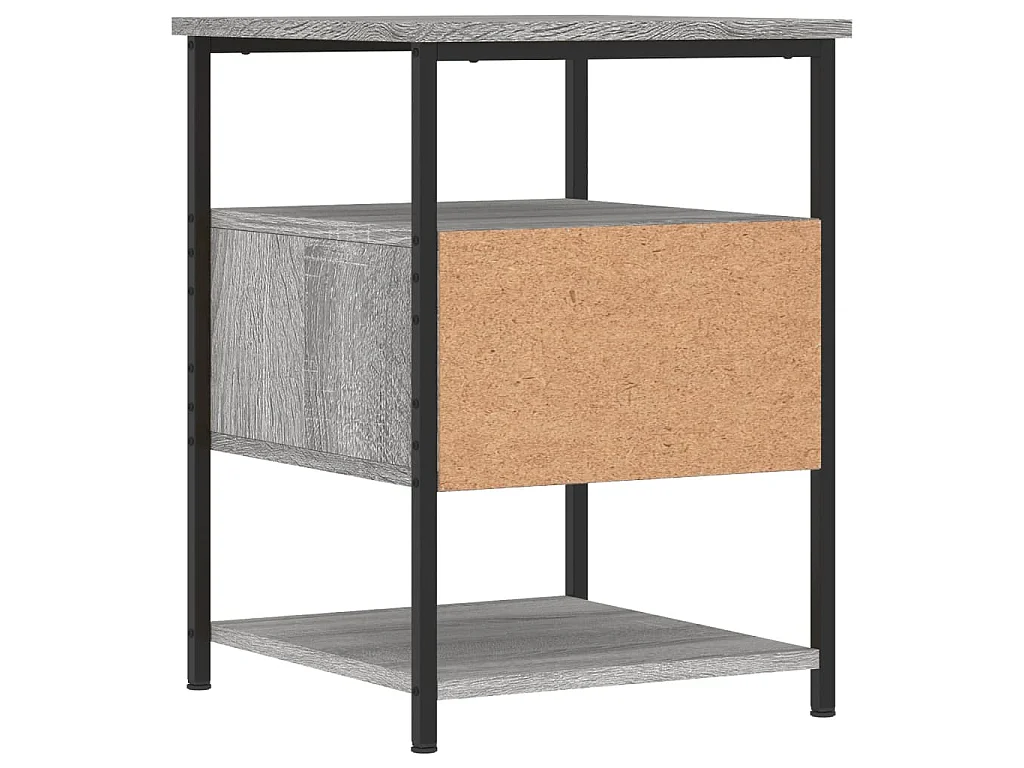 Mesa de cabeceira 40x42x56 cm derivados madeira cinzento sonoma