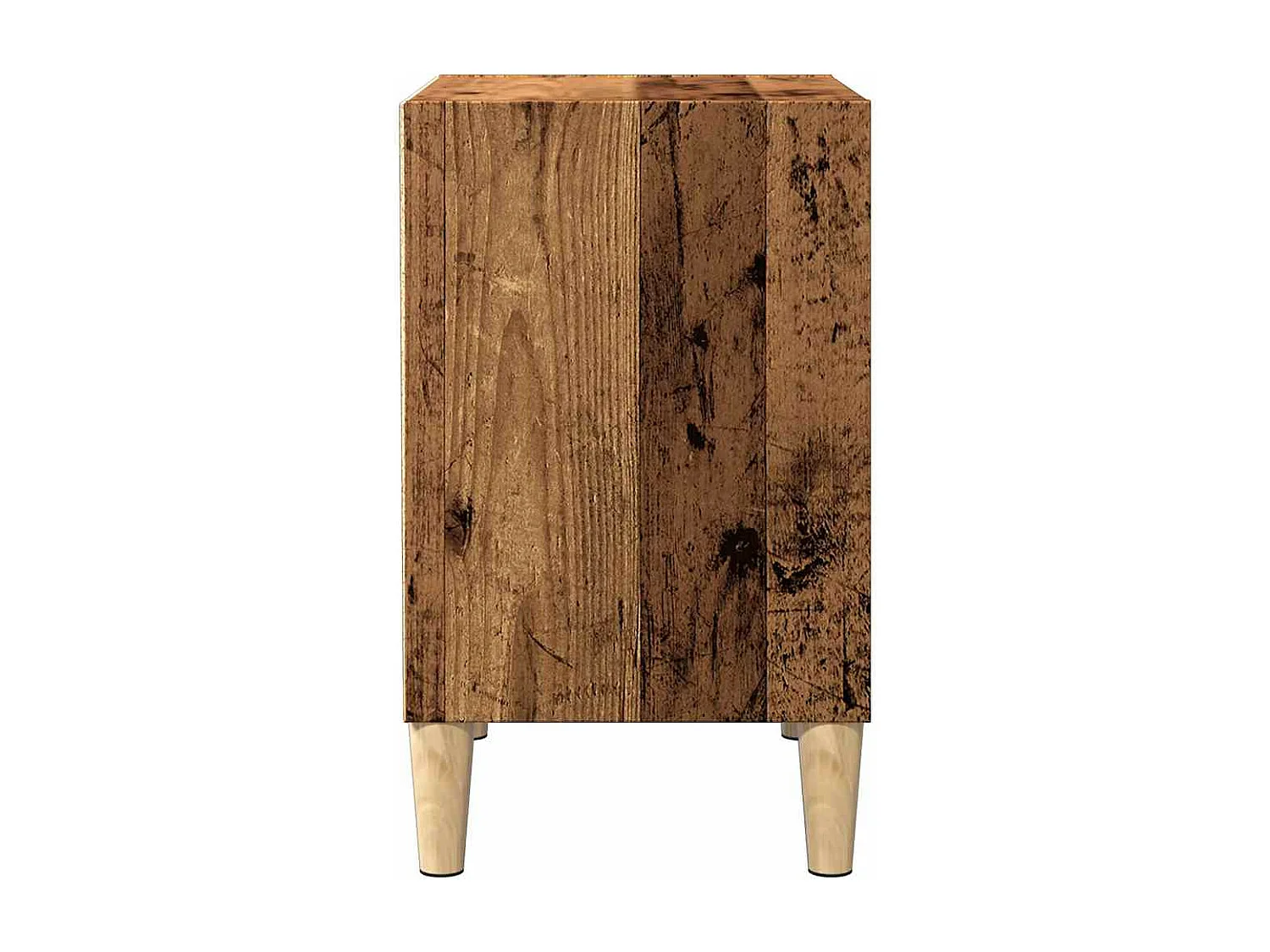 Table de chevet vieux bois 40x30x50 cm bois d’ingénierie