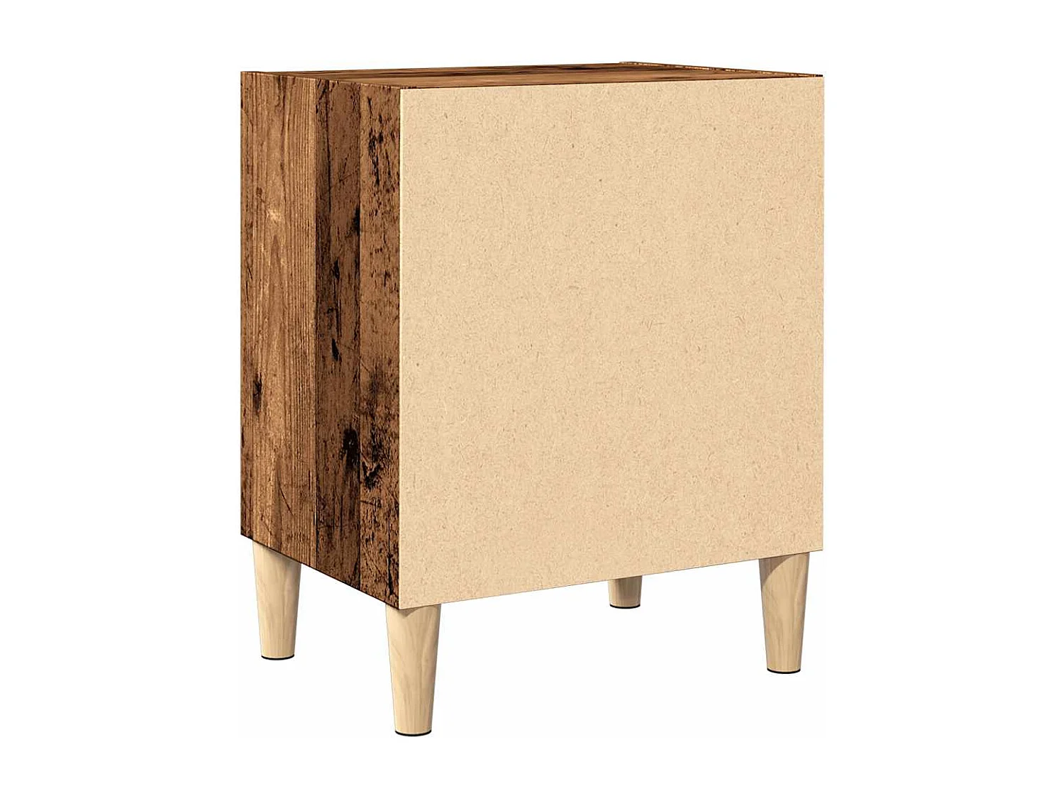 Table de chevet vieux bois 40x30x50 cm bois d’ingénierie
